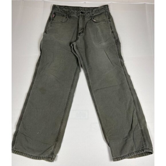 Carhartt Other - Carhartt Men 34x30 FRB159-MOSS Flame Resistant Canvas Work Pants